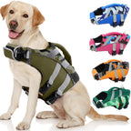 Kuoser Dog Life Jacket with Reflective Stripes, Dog Life Vest for Swimming Boating, Adjustable Pet Lifejackets with High Flotation, Doggie Swimsuit for Small Medium Large Dogs - Image 10