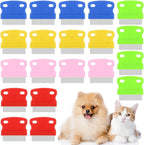 Detailed view of fine tooth comb design for pet hygiene