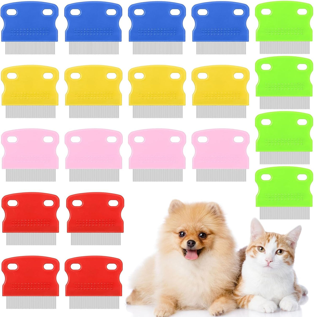 Detailed view of fine tooth comb design for pet hygiene