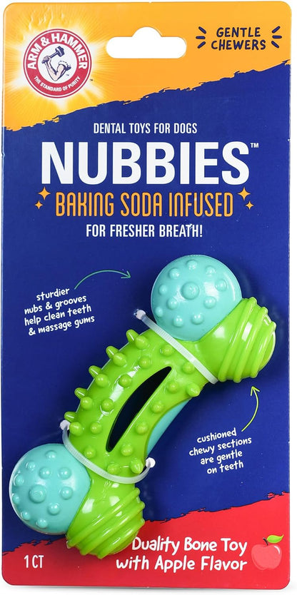 Arm and Hammer Nubbies T-Bone Dental Dog Chew Toy with Peanut Butter Flavor, TPR Nubs Clean Teeth and Gums, Durable Nylon Chew for Aggressive Chewers, Helps Reduce Plaque and Tartar - Image 11