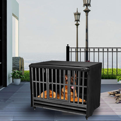 Flashine 48 inch large dog crate cover dimensions and fitting guide