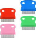 Wanmu 4 pieces stainless steel pet flea comb set front view