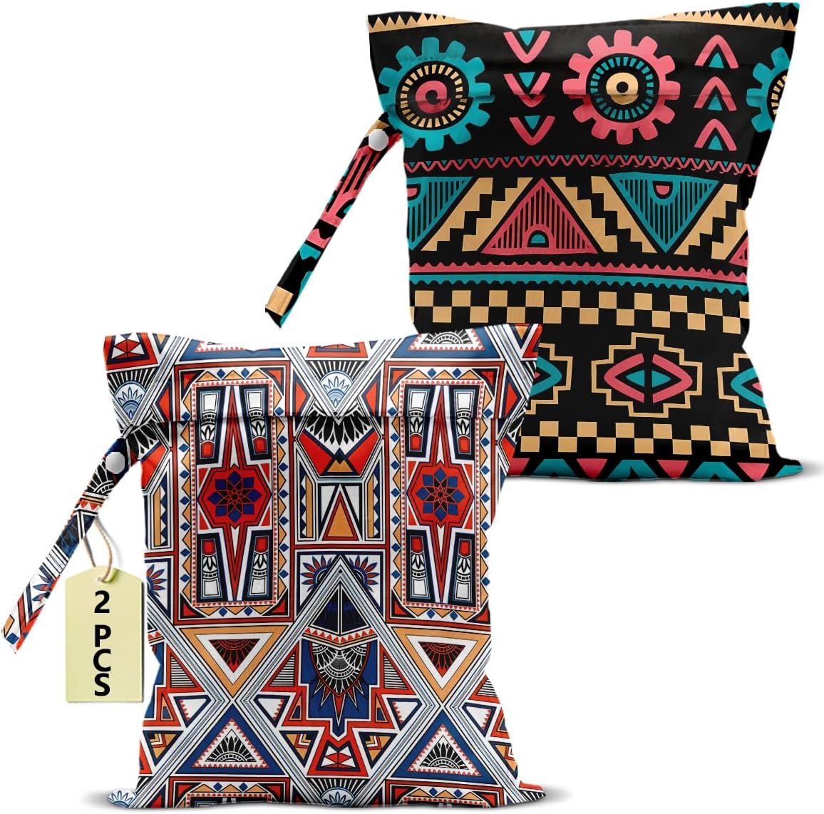 BQXH ethnic print waterproof wet dry bags front view