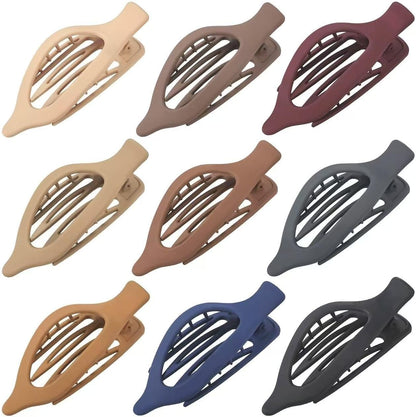 Mandydov 9 Pack Flat Hair Clips multicolor front view
