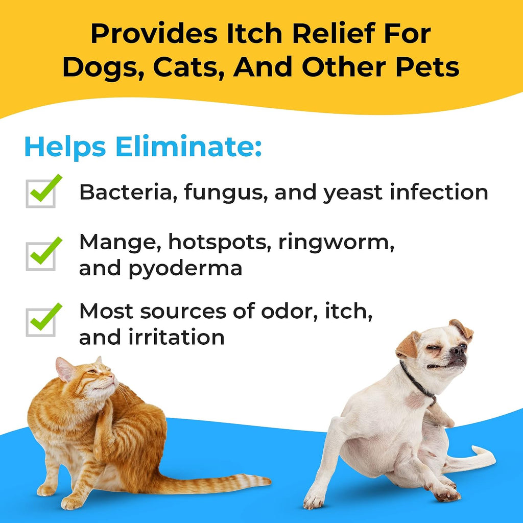 Ketoconazole and chlorhexidine pet wipes packaging details