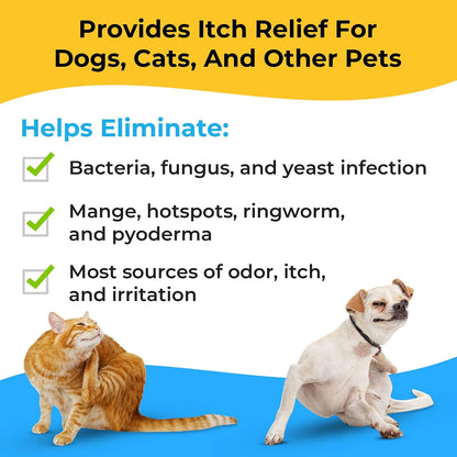 Ketoconazole and chlorhexidine pet wipes packaging details