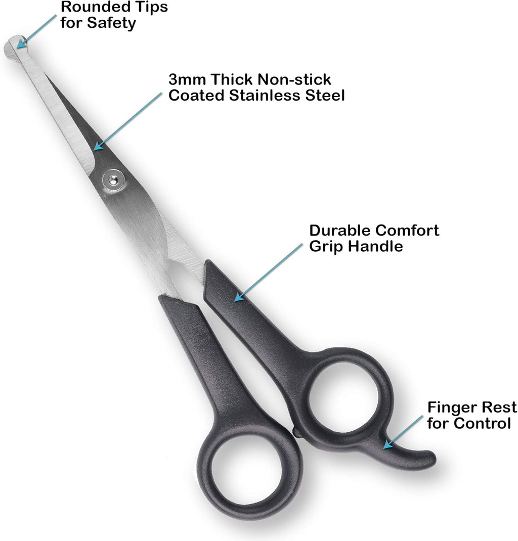 Professional lightweight pet shears for thick wiry and curly dog coats