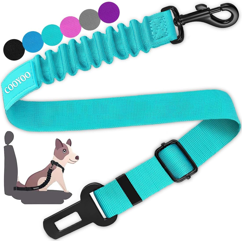 COOYOO Dog Seat Belt, Durability Retractable Dog Car Harness Adjustable Dog Seat Belt for Vehicle Nylon Pet Safety Seat Belts Heavy Duty & Elastic (1 Pack Black) - Image 12