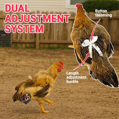 Revoloza leak proof bird diaper for indoor hens and roosters