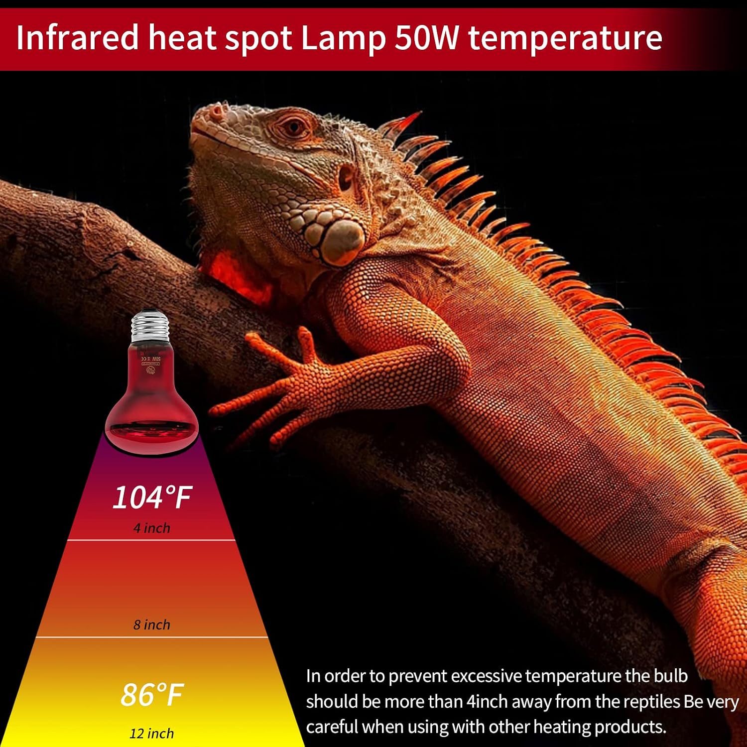 REPTI HOME red glass spot light bulb illuminating a chicken coop brooder.