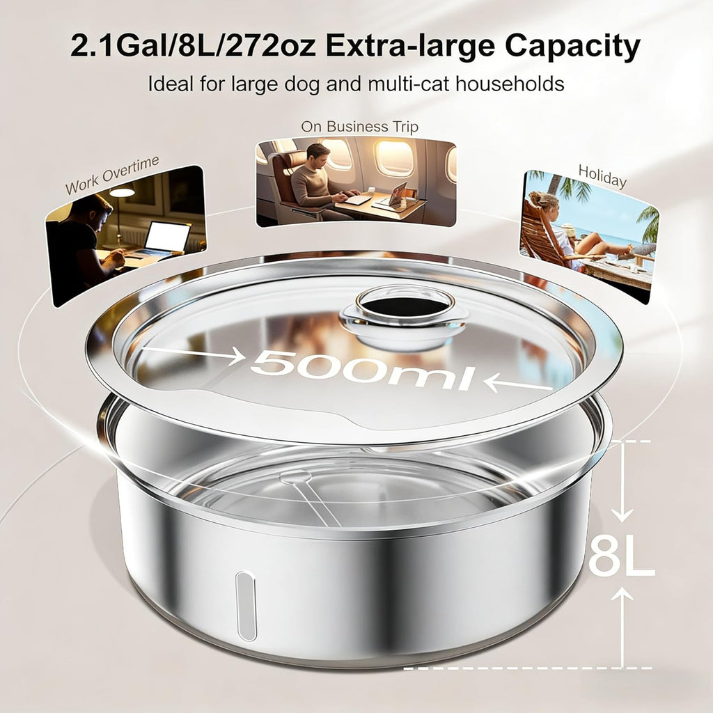 Ultra quiet pump mechanism for Pawdippity pet fountain