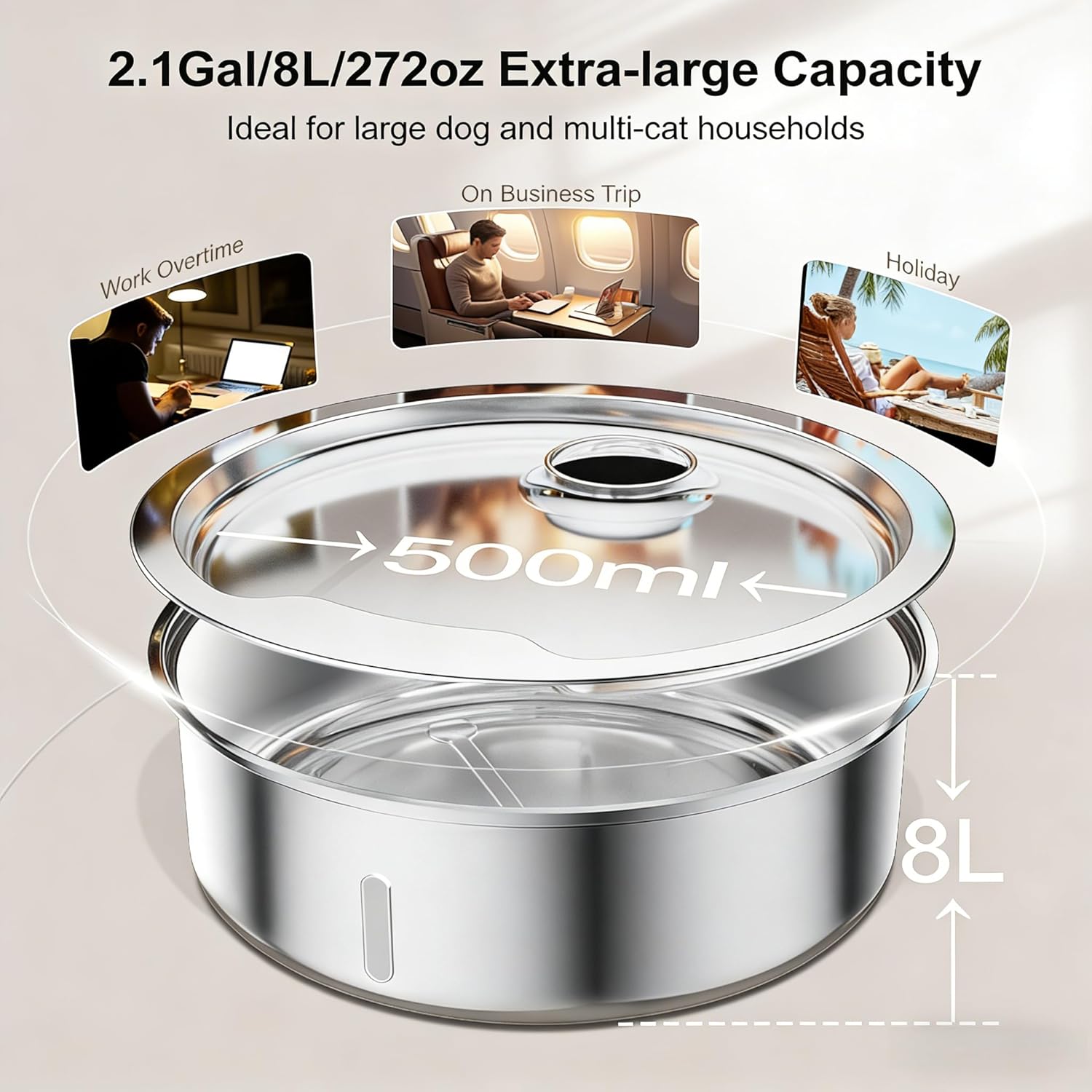 Ultra quiet pump mechanism for Pawdippity pet fountain