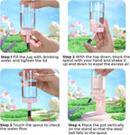 Guinea Pig Water Bottle No Drip - 4 oz Hamster Water Bottle for Glass Tank with Adjustable Stand, Leak Proof Small Animal Water Dispenser for Cage - Image 4