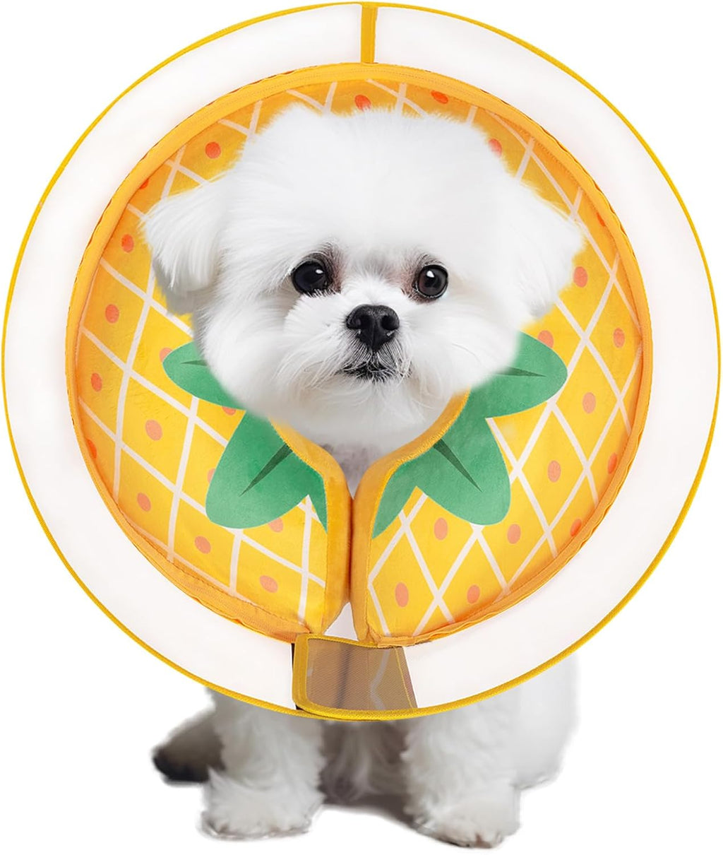 Inflatable Dog Cone Collar for Large Medium Small Dogs, Soft Dog Donut Collar Adjustable Recovery Cone for Pets After Surgery, Extra Enhanced Anti-Licking Guard Shield for Pets (Large, Orange) - Image 11