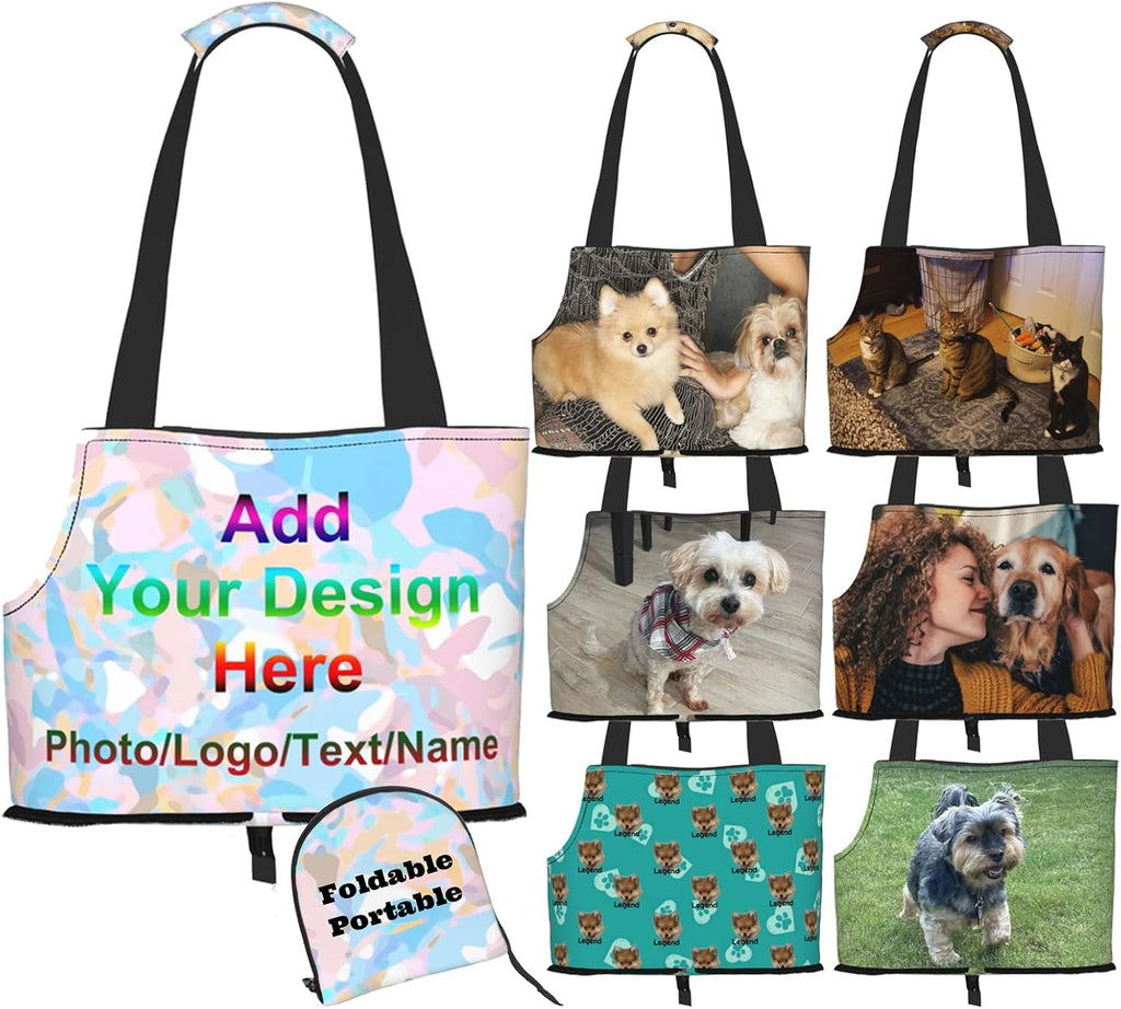 Devonwide personalized custom dog carrier bag front view