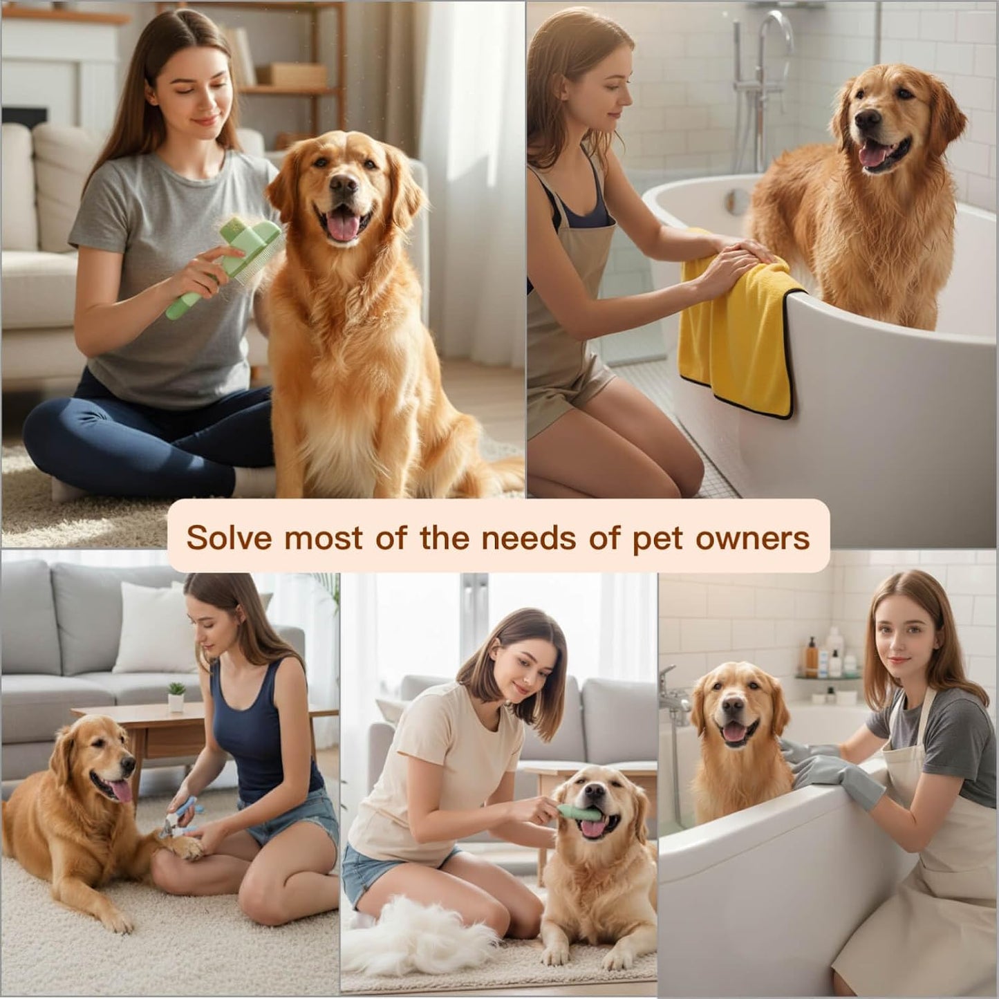 Packaging view of the FleExplore cat and puppy grooming essentials.