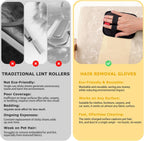 Katozoo electrostatic glove next to clothing for lint removal