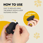 Close up of AnimoGoods pet nail file with abrasive disc
