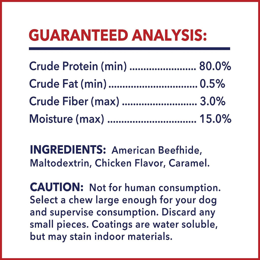 Pet Factory chicken flavor long lasting dog treats packaging details