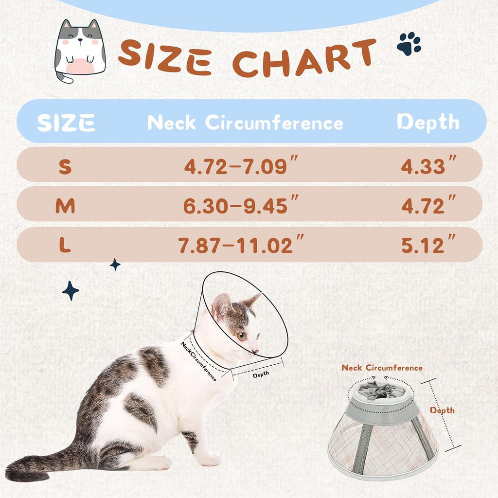 Side profile of a cat resting comfortably with the orange Supet soft recovery collar
