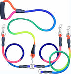 3 Dog Leash No Tangle Heavy Duty Detachable 360 degrees Swivel Device Multiple Dog Leash with Padded Handle for Two/Three Pets (30-200 Lbs) - Image 9
