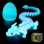 SYEFKJSA 3D printed dragon egg front view showing the realistic scale texture shell on an office desk