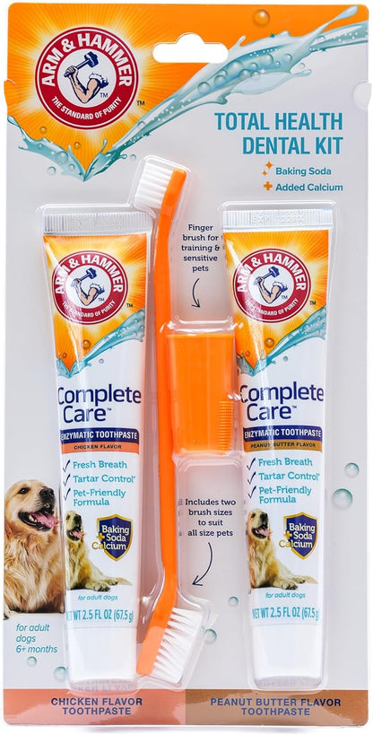Arm & Hammer Complete Care Puppy Dental Kit, Enzymatic Toothpaste with Baking Soda and Calcium for Dogs, Peanut Butter Flavor, Toothbrush and Microfiber Brush Included, Fluoride-Free, 2.5 Oz - Image 13