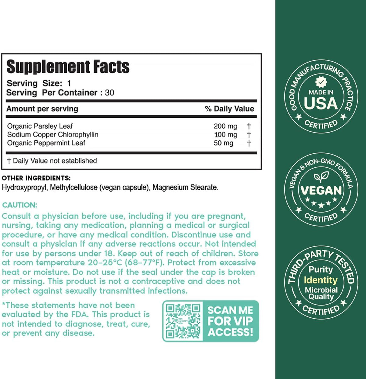 Her Fantasy Box | Body Magic | Chlorophyll Capsules - 30 Vegan Capsules for Detox, Digestion, Gut Health, Skin Support, and Oily Skin - Natural Energy Booster - Image 7