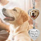 QYH personalized pet companion urn pendant package layout with custom message options.