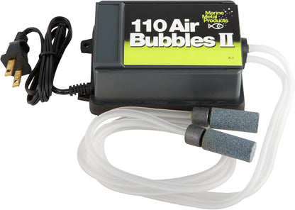 Marine Metal A-2 Air Bubbles Pump front view for live bait aeration