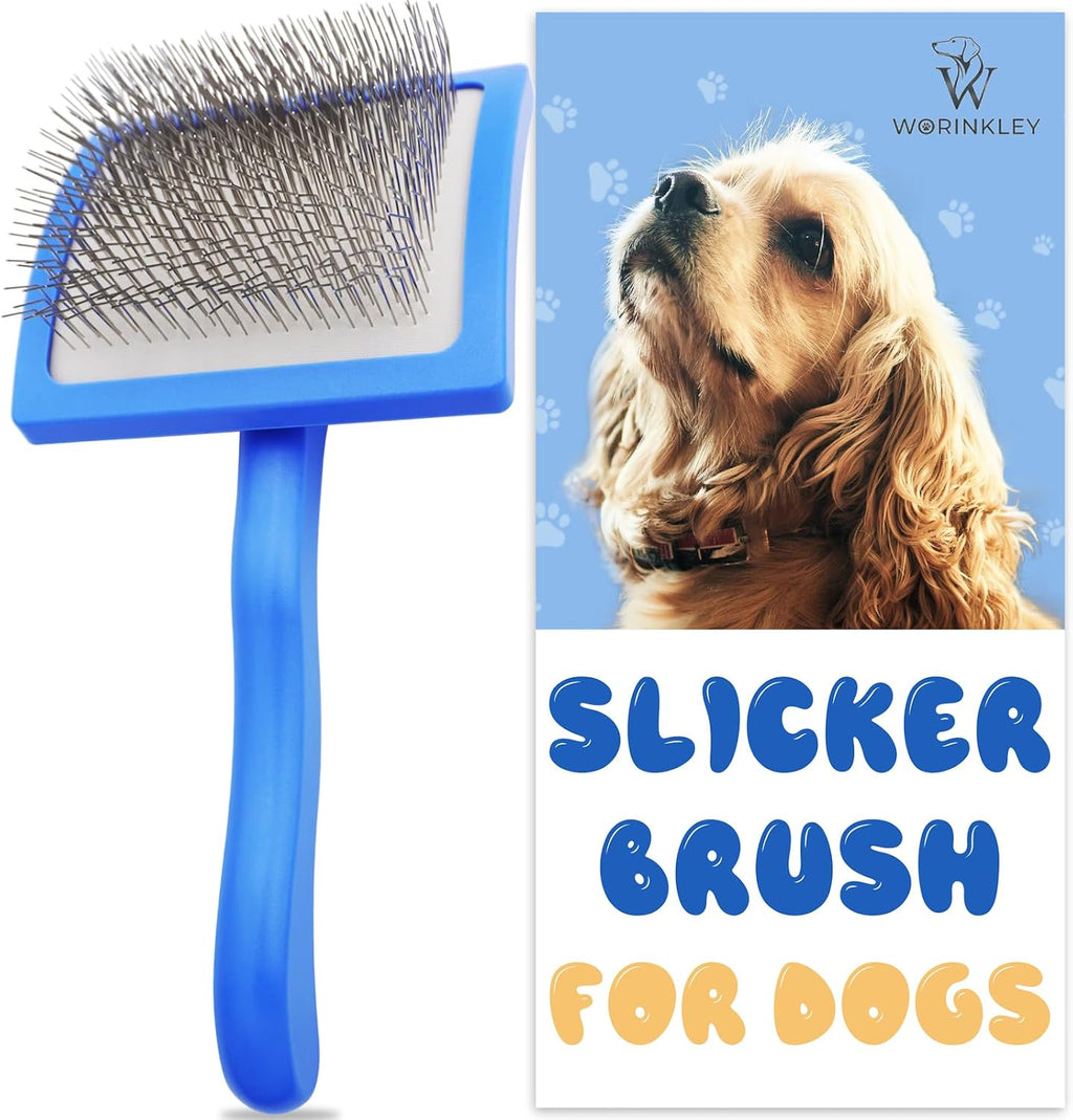 Professional groomer choice long needle pet slicker brush.