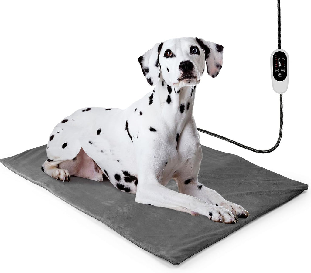 NICREW Cat Heating Pad, Temperature Adjustable Heated Cat Bed with Auto Shut Off Timer, Indoor Pet Heated Bed Mat for Small Dogs, 17.7 x 15.7 Inches - Image 9