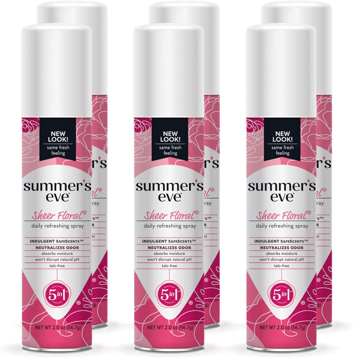 Summer's Eve Sheer Floral Freshening Spray front view feminine hygiene
