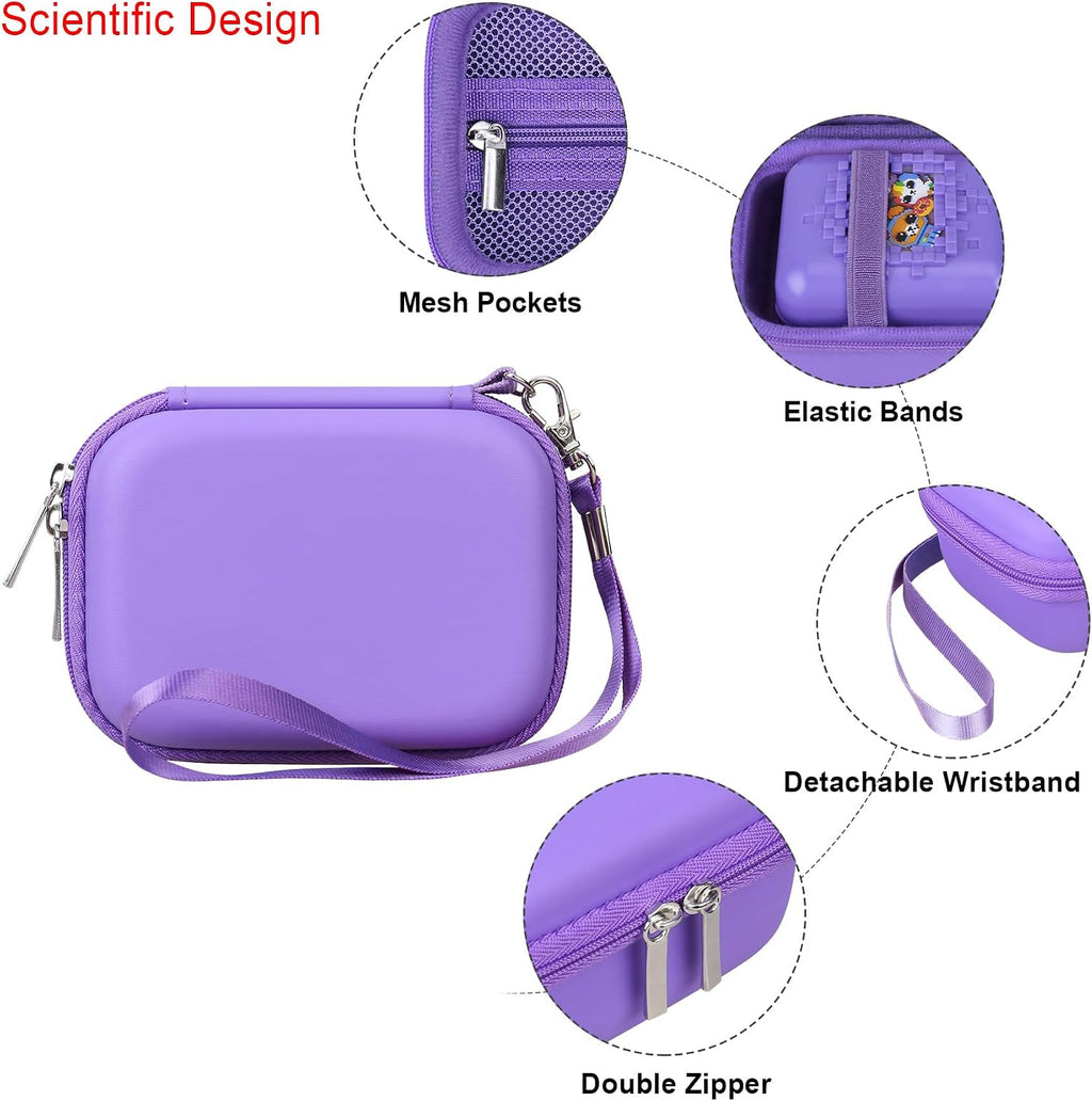 Elonbo Carrying Case for Bitzee Disney/Bitzee Magicals/Bitzee Interactive Toy Digital Pet, Bitzee Digital Virtual Toy Hard Travel Bag, Electronic Pets Toys Storage Cover Holder, Purple - Image 4