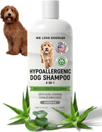 5-in-1 Premium Oatmeal Shampoo for Dogs, Gentle for Itchy & Sensitive Skin, Provides Itch Relief, Hypoallergenic & Soothing for Dry Skin, Moisturizing Anti-Itch, Made in USA, 16 oz [We Love Doodles] - Image 11