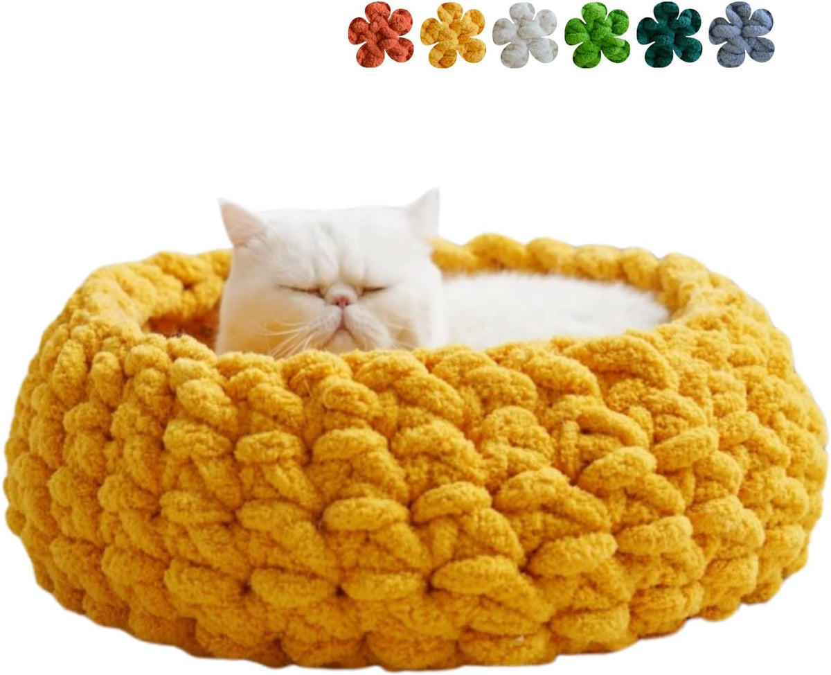 Side view of Urnat indoor cat hideaway bed