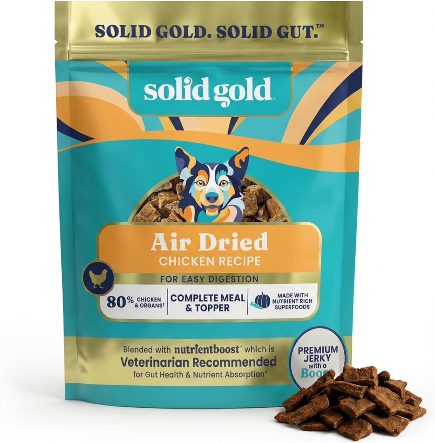 Solid Gold Air Dried Dog Food Toppers for Dry Food - Healthy Dog Treats w/Real Chicken & Superfoods - Serve as a Complete Meal, Topper or Treats - Supports Muscle Growth, Immunity & Digestion - 4oz - Image 10