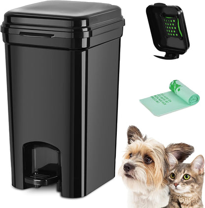 Umtiti dog poop trash can front view for pet waste disposal