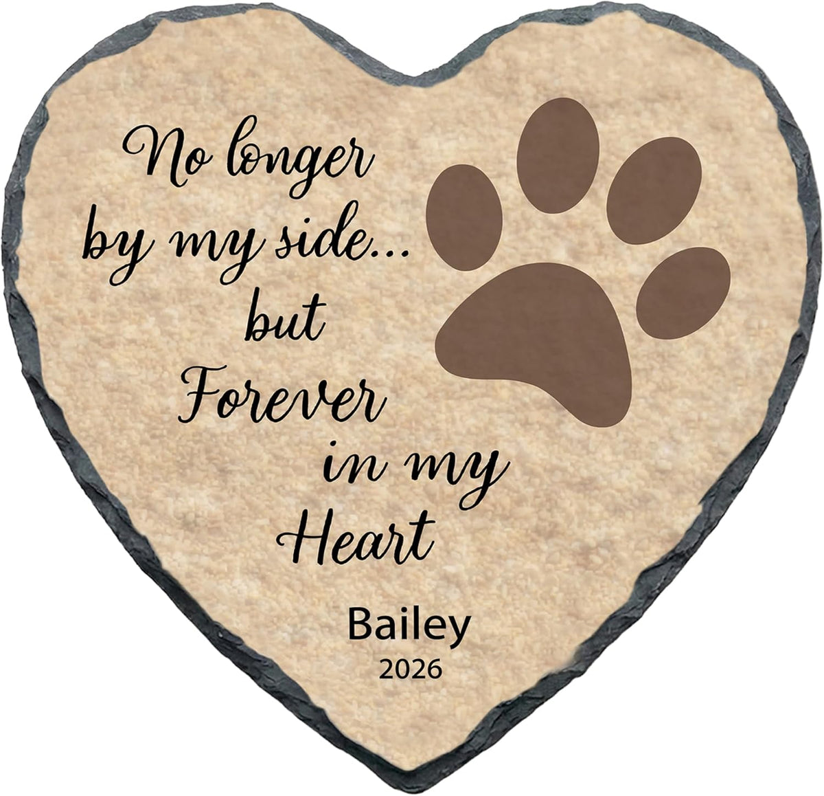 Rakrisa pet bereavement memorial stone with display stand