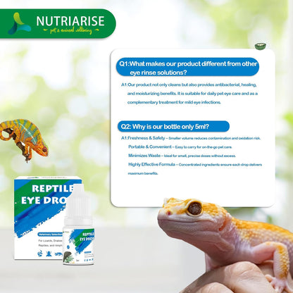 Nutriarise gentle eye cleanser for bearded dragons and turtles