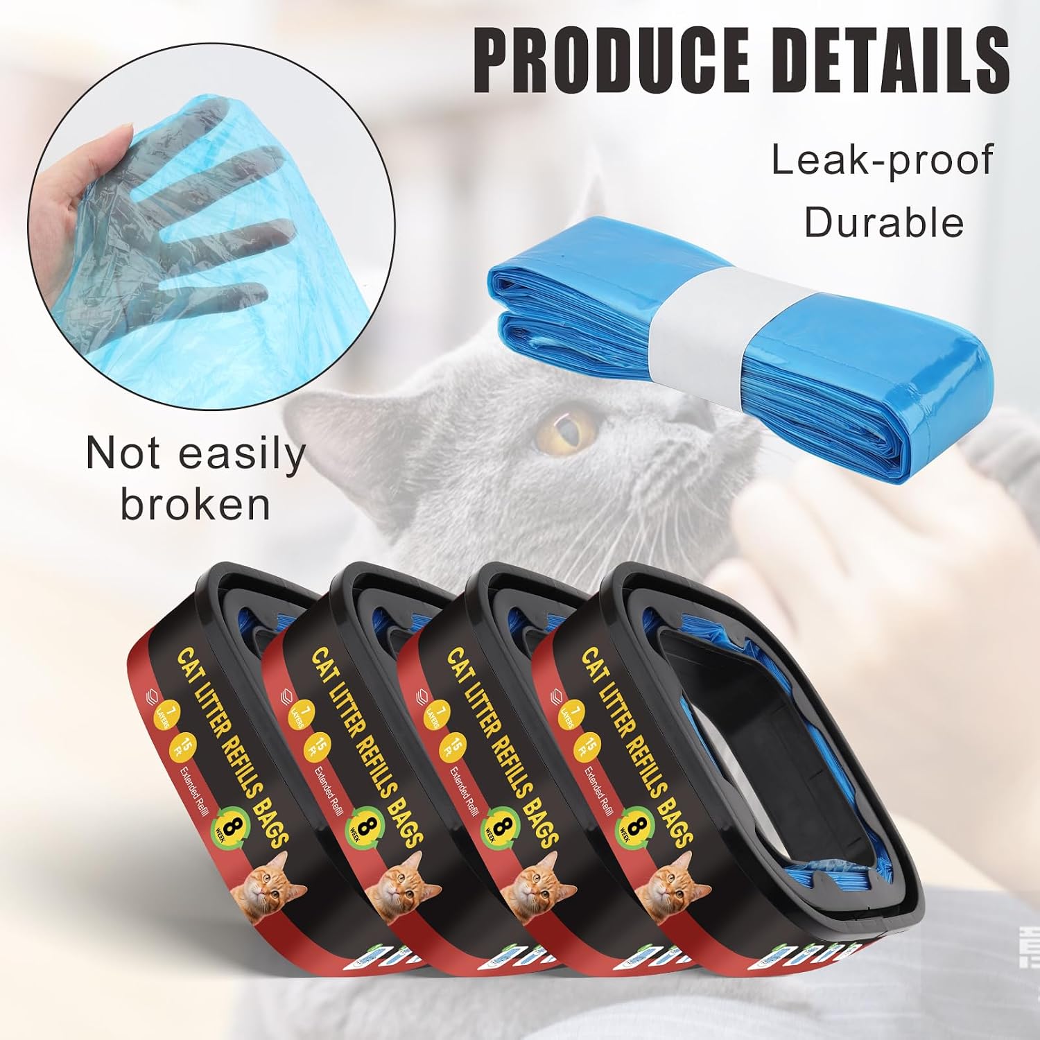 Egdusns multi layer ultra odor control refill cartridges packaging box.