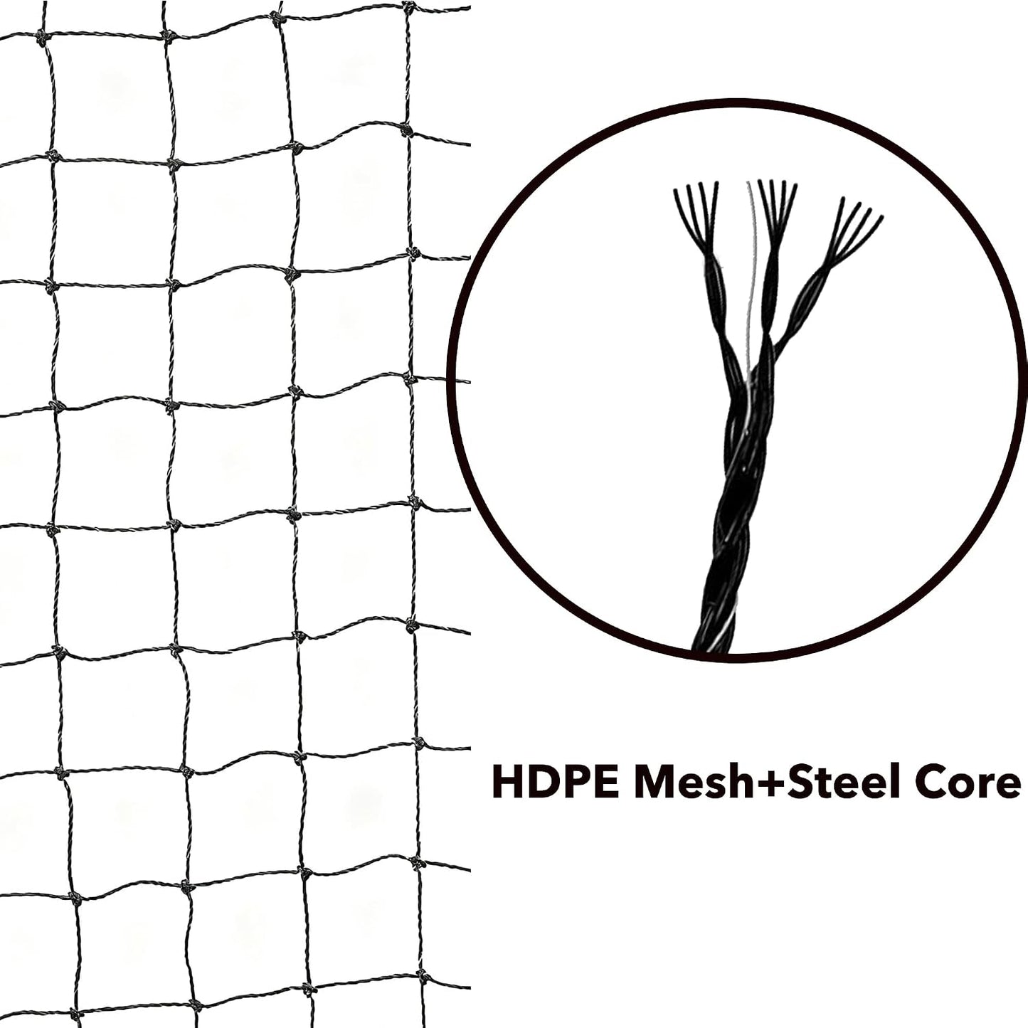 Package contents including hooks and ties for Lumirio net