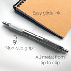 Authentic USA imported premium writing instrument angled view on an office desk.