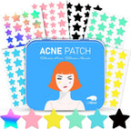 LitBear star shaped hydrocolloid acne patch front view in storage tin