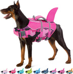 Dog Life Jacket - Shark Dog Life Vest for Swimming Boating, Reflective Lifejacket with High Buoyancy and Rescue Handle, Adjustable Lifesaver for Small Medium Large Breeds, Blue Camo S - Image 12