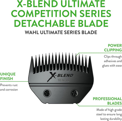 Wahl livestock blending blade model 2450-500 close up of midnight chrome finish