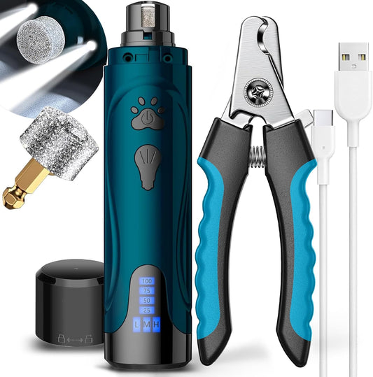 Yabife dog nail grinder and clipper kit front view