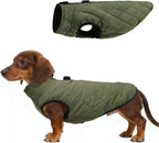 SCENEREAL Winter Dog Vest Coat with Harness Built In, Warm Puppy Jacket for Small Medium Dogs, Cold Weather Coat with Zipper, Fleece Puffer Vest Windproof Snow Clothes - Image 10
