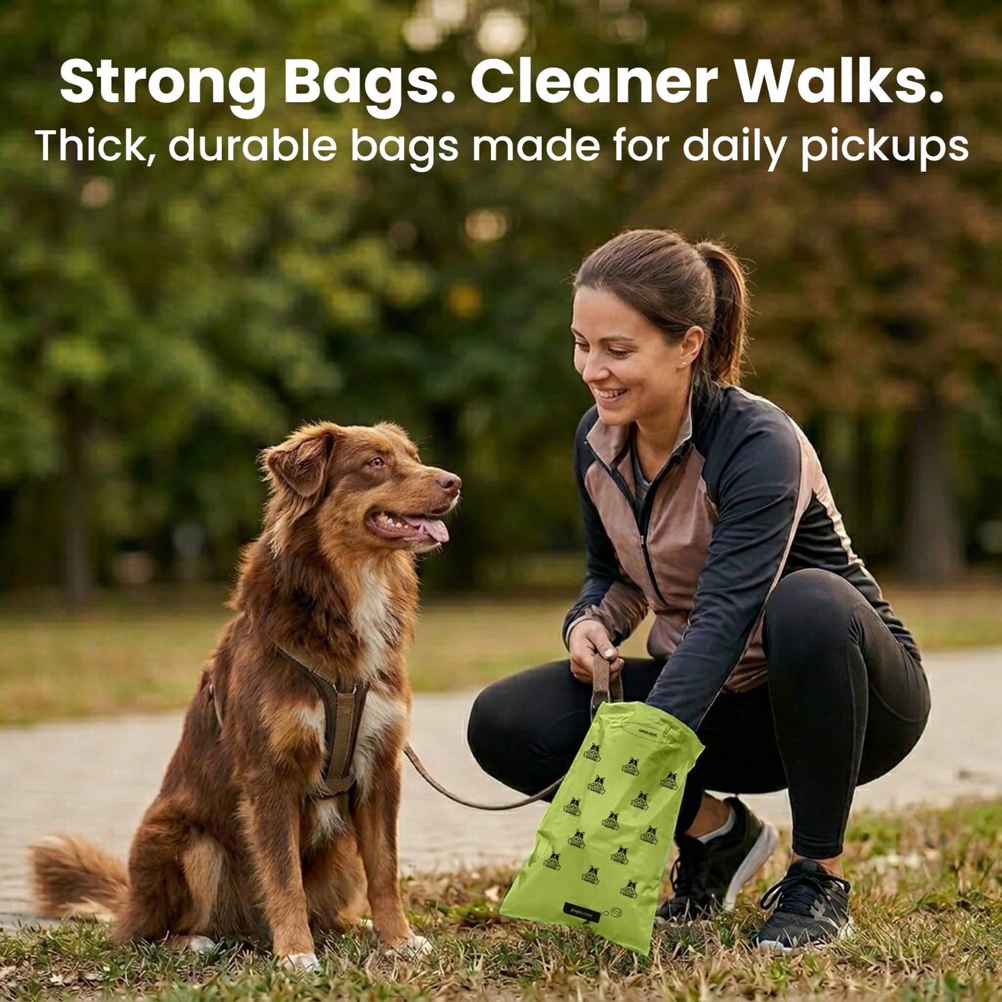 Semi transparent cream bone shaped doggy poop bag dispenser showing a roll inside