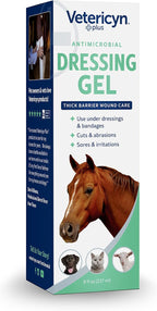 Vetericyn Plus dressing gel texture for wound application